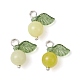 Natural Lemon Jade Fruit Charms(PALLOY-JF02431-05)-1