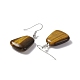 Natural Tiger Eye Trapezoid Dangle Earrings(EJEW-D188-02P-04)-3