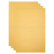Aluminum Heat Press Thermal Transfer Crafts, Brushed, Rectangle, Gold, 300x200x0.4mm(AJEW-WH0126-90A-02)