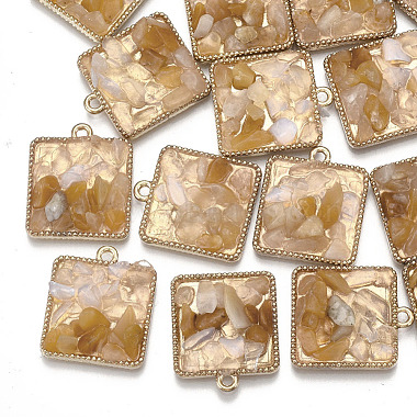Natural Gemstone Chips Pendants(PALLOY-T056-92)-2