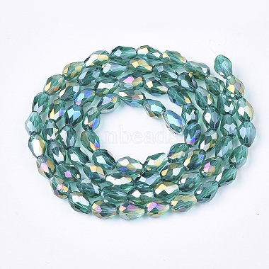 Electroplate Glass Beads Strands(X-EGLA-T013-05D)-2