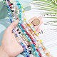 9 Strands 9 Color Electroplate Glass Beads Strands(EGLA-AR0001-21)-4