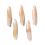 Opaque Acrylic Beads, Two Tone, Bicone, Beige, 28x6mm, Hole: 1.8mm, about 819pcs/500g(OACR-M015-13C)