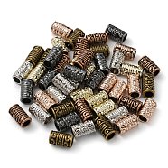 SUPERFINDINGS 48pcs 6 Styles Alloy Beads, Column, Mixed Color, 13.5x8mm, Hole: 5mm(FIND-FH0003-02)