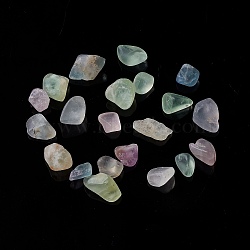 Natural Fluorite Chip Beads, No Hole/Undrilled, 5~10.5x5~7x2~4mm(X-G-M364-05)
