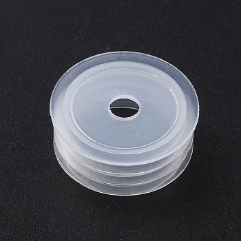 PE Injection Ports, for Filling Bottle Stoppers, Clear, 20~21x10mm, Hole: 4mm
