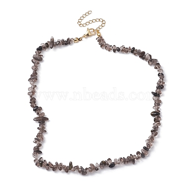 Natural Ice Obsidian Chip Beaded Necklace(NJEW-JN04616-02)-4