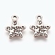 Gift Ideas for Men On Valentines Day Tibetan Style Alloy Star Carved Word Just for You Message Charms(X-LF1272Y-NF)-2