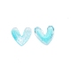 3D Heart with Glitter Powder Resin Cabochons(MRMJ-TAC0004-26B)-1