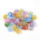 Perles en acrylique transparentes craquelées(X-MACR-E025-30)-1