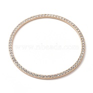 Alloy Rhinestone Bag Handle, Ring, Crystal, for Bag Handles Replacement Accessories, Light Gold, 91.5x3.5mm, Inner Diameter: 82.5mm(FIND-WH0051-81LG)