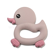 Silicone Focal Beads, Silicone Teething Beads, Baby Toy, Duck, Thistle, 93x83x9mm(SIL-P008-C07)