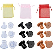 Gorgecraft 9 Pairs Plastic High Heel Protectors, Heel Sink Stoppers, with Organza Gift Bags, for Walking on Grass and Uneven Floor, Mixed Color, 30x25mm, Inner size: 9.5mm(FIND-GF0001-46)
