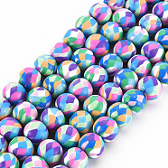 Handmade Polymer Clay Beads Strands, for DIY Jewelry Crafts Supplies, Round, Medium Sea Green, 8.5~9x8mm, Hole: 1.8mm, about 40pcs/strand, 12.80 inch(32.5cm)(X-CLAY-N008-054-09)