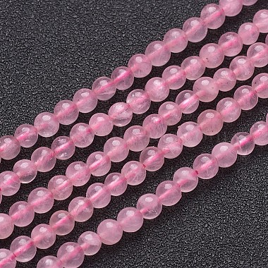 Chapelets de perles en quartz rose naturel(GSR4mmC034)-3