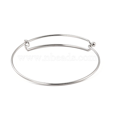 304 Stainless Steel Expandable Bangle for Girl Women(BJEW-C003-01P)-2