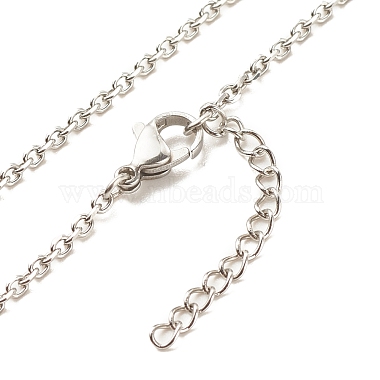 Stainless Steel Evil Eye Pendant Necklace for Women(NJEW-JN03893)-7