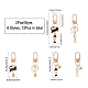 6 Sets 3 Style Cat & Fishbone Alloy Enamel Charms Pendants Decoration(KEYC-CA0001-51)-2