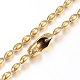 304 Stainless Steel Ball Chain Necklaces Making(MAK-I008-03G-A03)-1