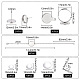 Kit de fabrication de bijoux demi-rond Sunnyclue DIY(DIY-SC0018-24)-2