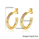 925 Sterling Silver Ring Stud Earrings(JZ8068-4)-4