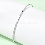 304 Stainless Steel Cuff Bangles, Plain Bangles for Women, Cadmium Free & Lead Free & Nickel Free, Stainless Steel Color, Inner Diameter: 2-1/8 inch(5.25cm)xInner Diameter: 2-5/8 inch(6.55cm), 2mm wide(BJEW-D388-01A-P)