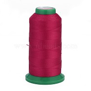 Polyester Sewing Threads, Temperature Heat Resistant Threads, DIY Leather Sewing Craft, Bookbinding, Shoe Repairing, Fuchsia, 0.3mm, 1800m/roll(OCOR-I007-157)