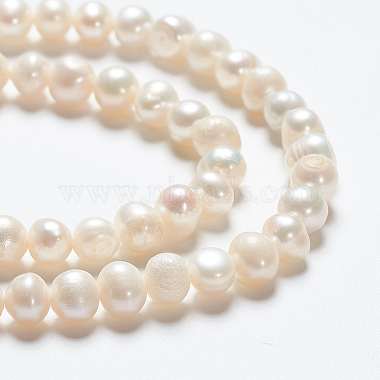 Natural Cultured Freshwater Pearl Beads Strands(A23WT011)-4