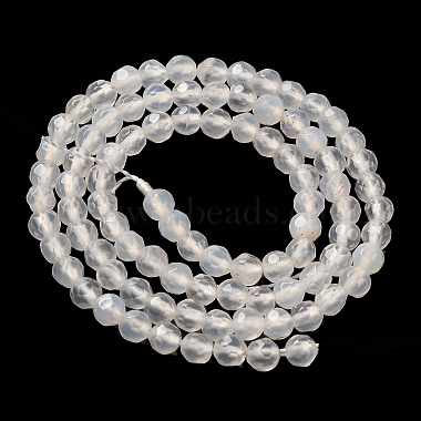Natural White Agate Beads Strands(G-G580-4mm-01)-2