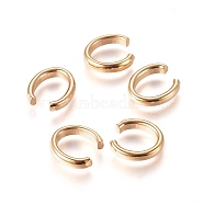 304 Stainless Steel Open Quick Link Connectors, Linking Rings, Golden, 10x9.5x2.2mm(STAS-L238-032A-G)