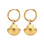 Stainless Steel Seashell Shape Earrings for Women(YF2075-2)