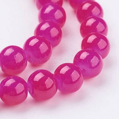 Imitation Jade Glass Beads Strands(DGLA-S076-8mm-24)-3