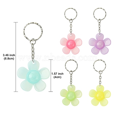 Flower Resin Keychain(KEYC-YW00152-01)-3