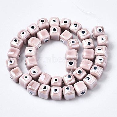 Handmade Porcelain Ceramic Beads Strands(PORC-T006-01J)-2