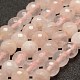 Boutons de perles de quartz de rose naturelle facetté(G-F449-8mm)-1