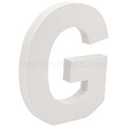 Wooden Letter Ornaments, for DIY Craft, Home Decor, Letter.G, G: 150x125x15mm(WOOD-GF0001-15-07)