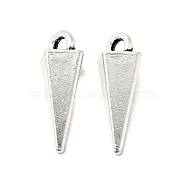 Tibetan Style Alloy Pendants, Cone, Antique Silver, 16x7x6.5mm, Hole: 2mm(FIND-E027-06AS)