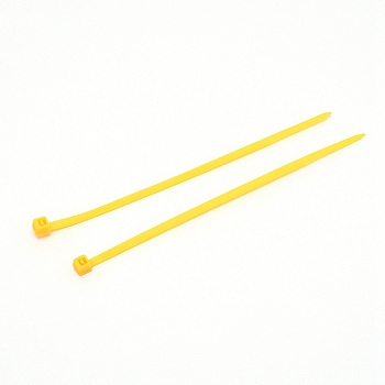Plastic Cable Ties, Tie Wraps, Zip Ties, Yellow, 100x4.5x3.5mm, 100pcs/bag