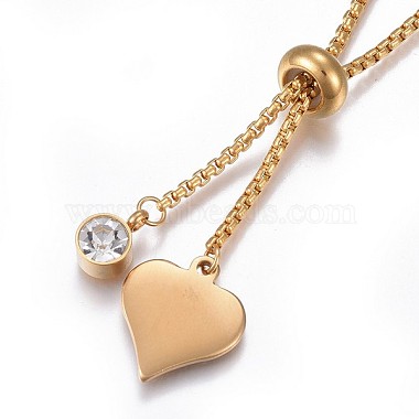 304 Stainless Steel Pendant Necklaces(NJEW-P252-03G)-2