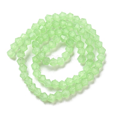 Imitation Jade Glass Beads Strands(GLAA-F029-J4mm-01)-2