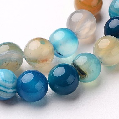 Natural Striped Agate/Banded Agate Beads Strands(X-G-D845-01E-6mm)-3