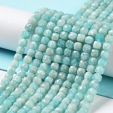 amazonite naturelles brins de perles(G-J400-A07-03)-2