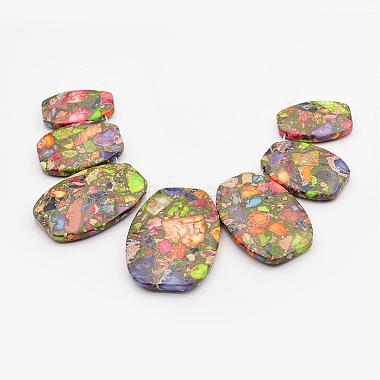 30mm Colorful Oval Regalite Beads