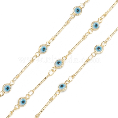 Blue Brass+Glass Handmade Chains Chain