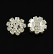 Shining Garment Accessories Flower Brass Grade A Rhinestone Findings Cabochons(RB-S022-01)-1