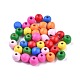 Dyed Natural Wood Beads(WOOD-R249-046)-1