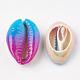 Spray Painted Natural Cowrie Shell Beads(X-SHEL-S274-01A)-2