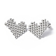 304 Stainless Steel Heart Stud Earrings for Women(STAS-B034-17P)-1