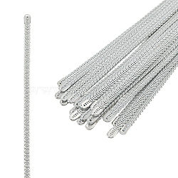 Steel Spiral Corset Boning Stay, Modeling Sticks, Stainless Steel Color, 250x6.5x2mm, 24pcs/bag(DIY-BC0006-70)