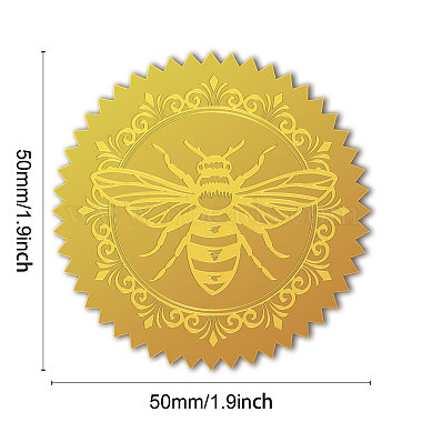 Self Adhesive Gold Foil Embossed Stickers(DIY-WH0211-364)-2